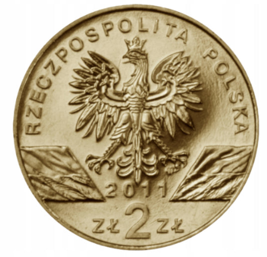2zł – Borsuk (łac. Meles meles) – Zwierzęta świata