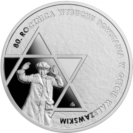 10 zł 80. rocznica powstania w getcie warszawskim