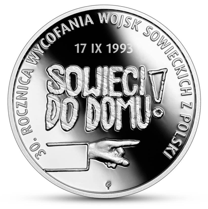 10 zł 30. rocznica wycofania wojsk sowieckich