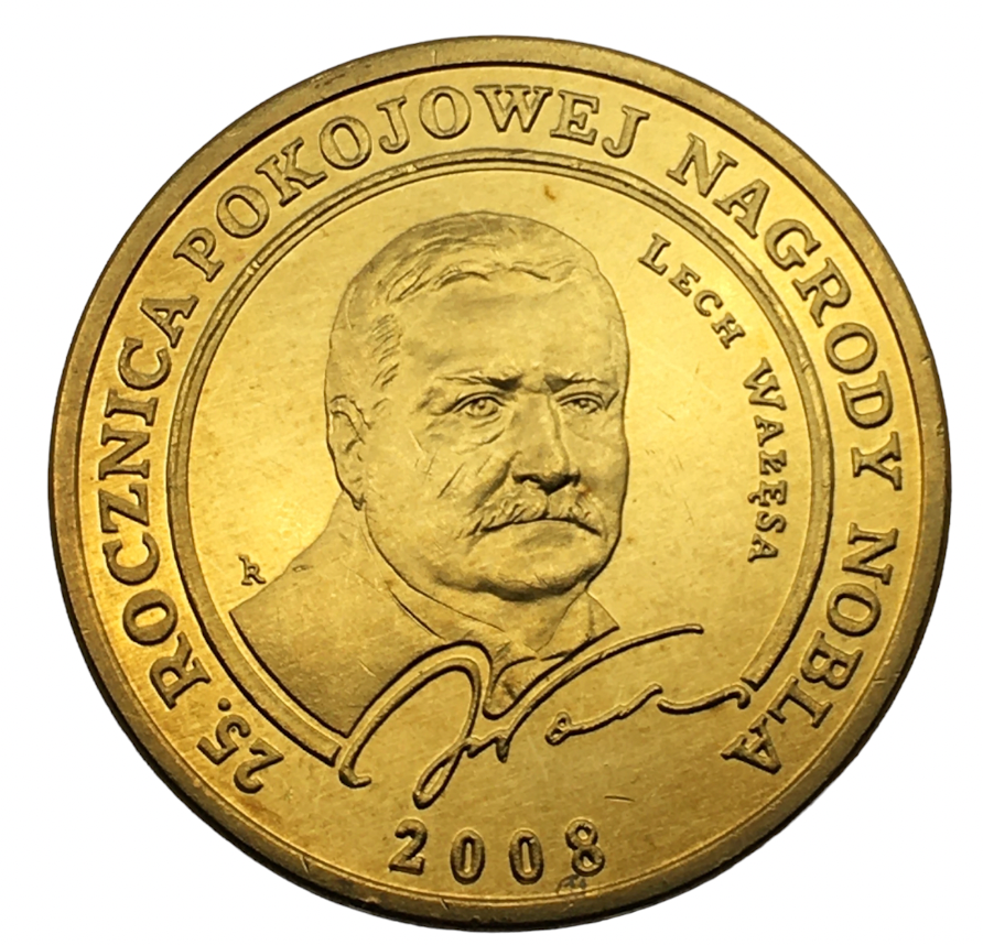 4 talary – Gdańsk – Lech Wałęsa – 2008 – Nagroda Nobla