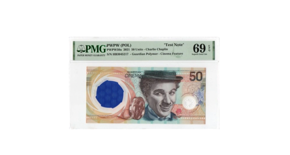 Banknot – Charlie Chaplin – PMG 69 EPQ