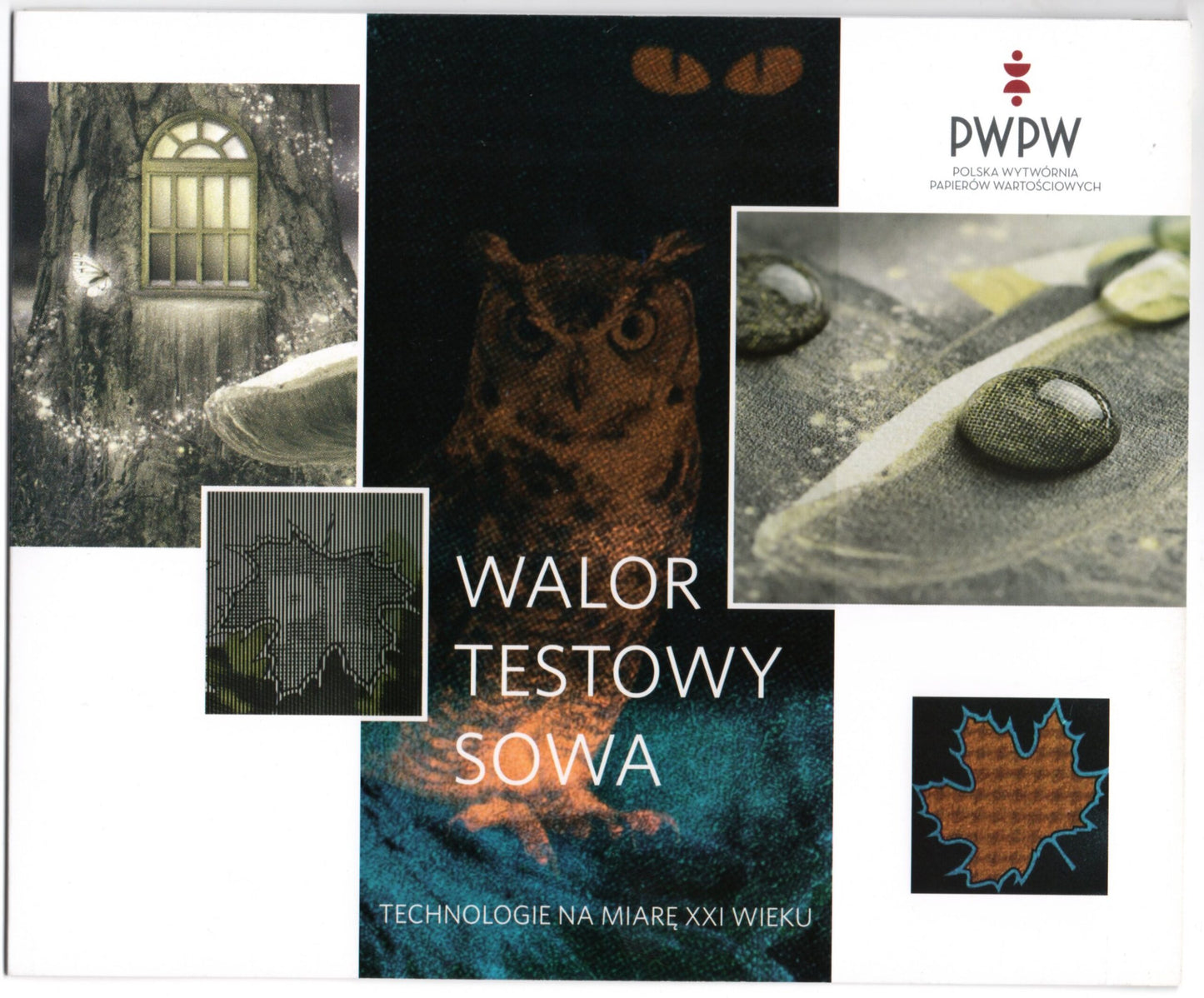 PWPW – BANKNOT WALOR TESTOWY SOWA + FOLDER