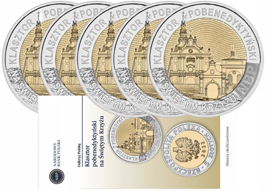 5 ZŁ Klasztor na Świętym Krzyżu – 5 monet + folder