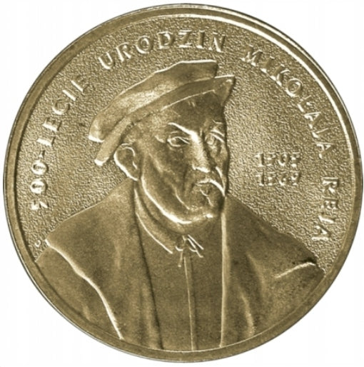 2zł – Mikołaj Rej – 500. rocznica urodzin – 2005