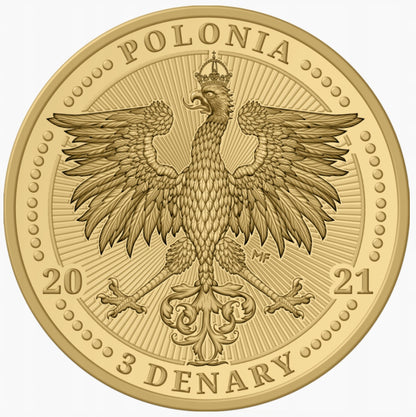3 DENARY – Zwierzęta Polski: RYŚ + FOLDER