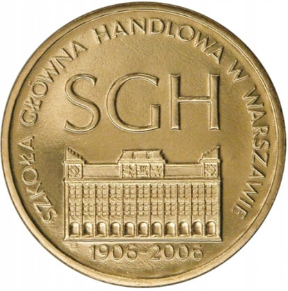 2zł 100-lecie Szkoły Głównej Handlowej SGH Wawa