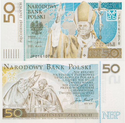 50 zł Jan Paweł II