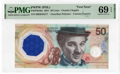 Banknot – Charlie Chaplin – PMG 69 EPQ