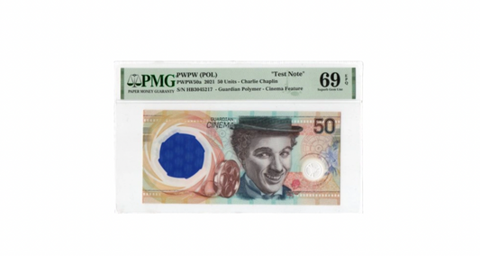 Banknot – Charlie Chaplin – PMG 69 EPQ
