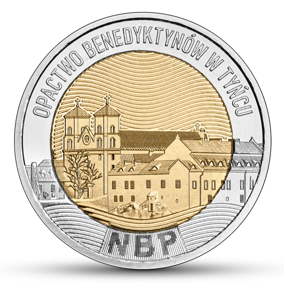 5 zł złotych – Opactwo Benedyktynów w Tyńcu – Odkryj Polskę – 2024