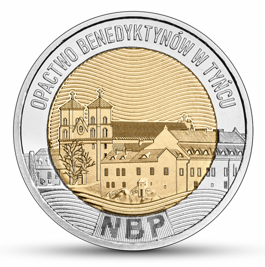 5 zł złotych – Opactwo Benedyktynów w Tyńcu – Odkryj Polskę – 2024