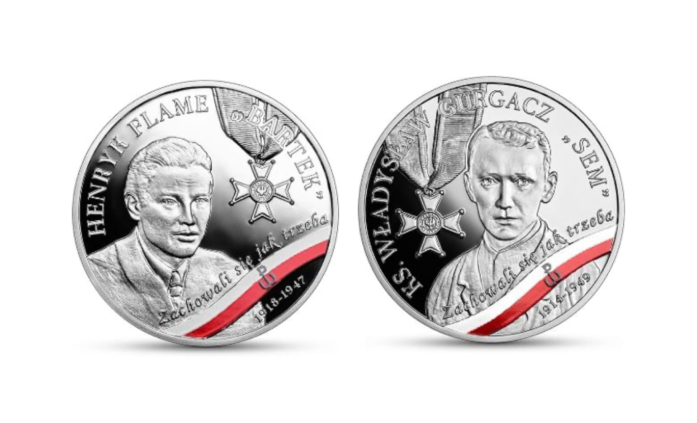 2X 10 zł – Żołnierze Niezłomni – Henryk Flame – Bartek + ksiądz Władysław Gurgacz – Sem – 2024
