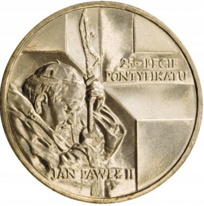 2zł – Jan Paweł II – 25-lecie pontyfikatu – 2003