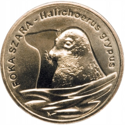 2zł Foka szara (łac. Halichoerus grypus)