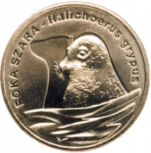 2zł Foka szara (łac. Halichoerus grypus)