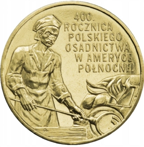 2zł 400. rocznica polskiego osadnictwa w Ameryce